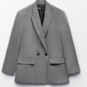 ZARA OVERSIZED DOUBLE BREASTED BLAZER